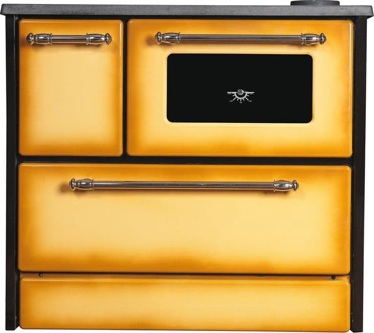 Cucina a legna "Beatrice" 9 kw con forno in acciaio verniciato h 79 cm - 12