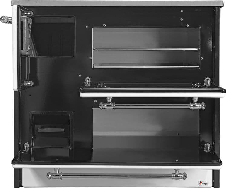 Cucina a legna "Beatrice" 9 kw con forno in acciaio verniciato h 79 cm - 5