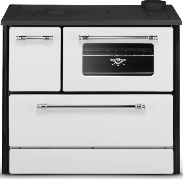 Cucina a legna "Beatrice" 9 kw con forno in acciaio verniciato h 79 cm - 10