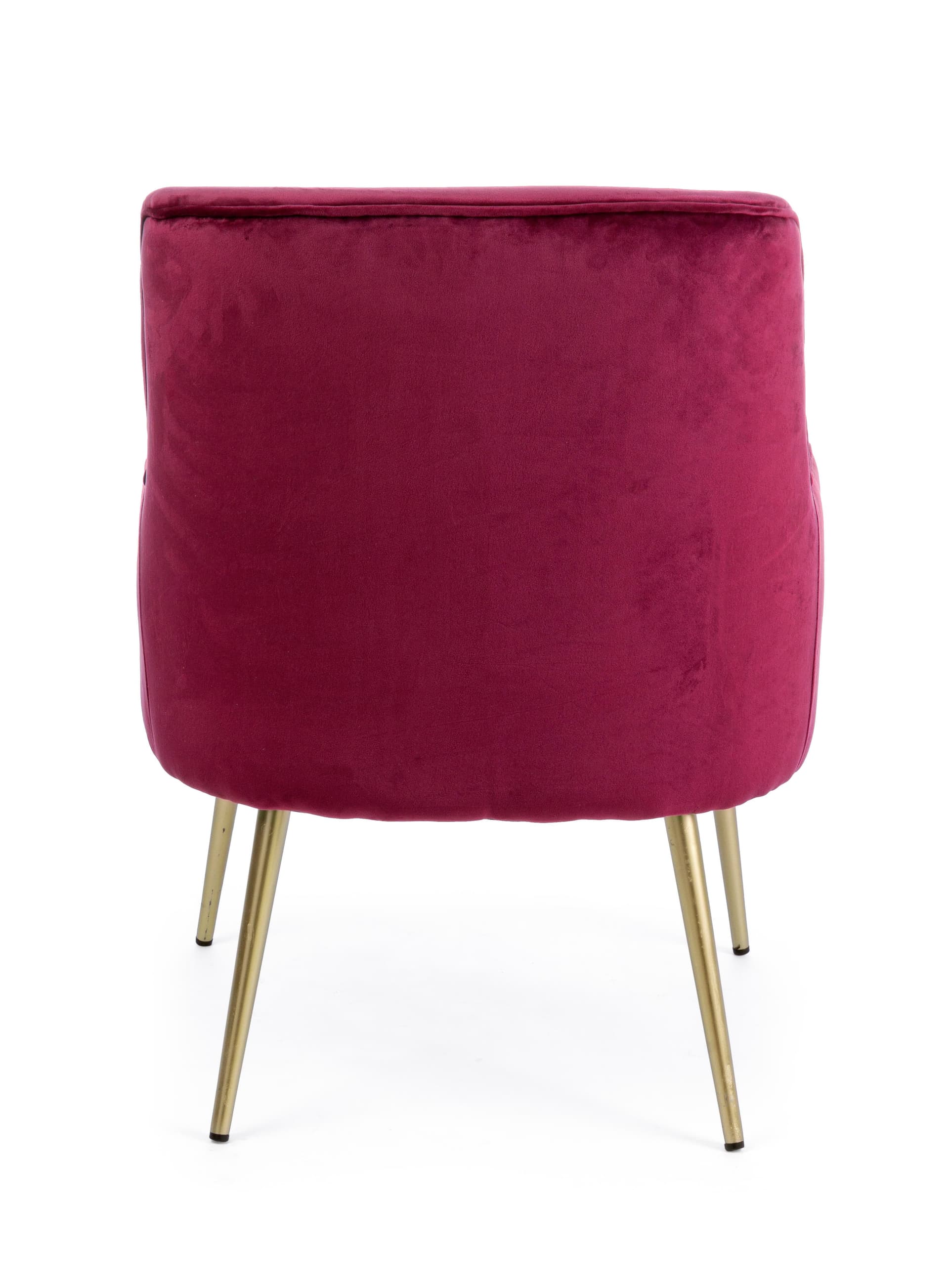 Poltrona "Clelia" in velluto con piedi ottone anticato arredamento per salotto moderno in Poltrone Decor Space - Altamura, commercioVirtuoso.it