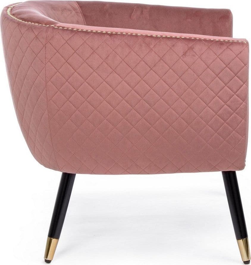 Poltrona "Caitlin" per interno, Struttura In Legno Compensato, Gambe In Rubberwood 74 x 71 x 71h cm in Poltrone Decor Space - Altamura, commercioVirtuoso.it