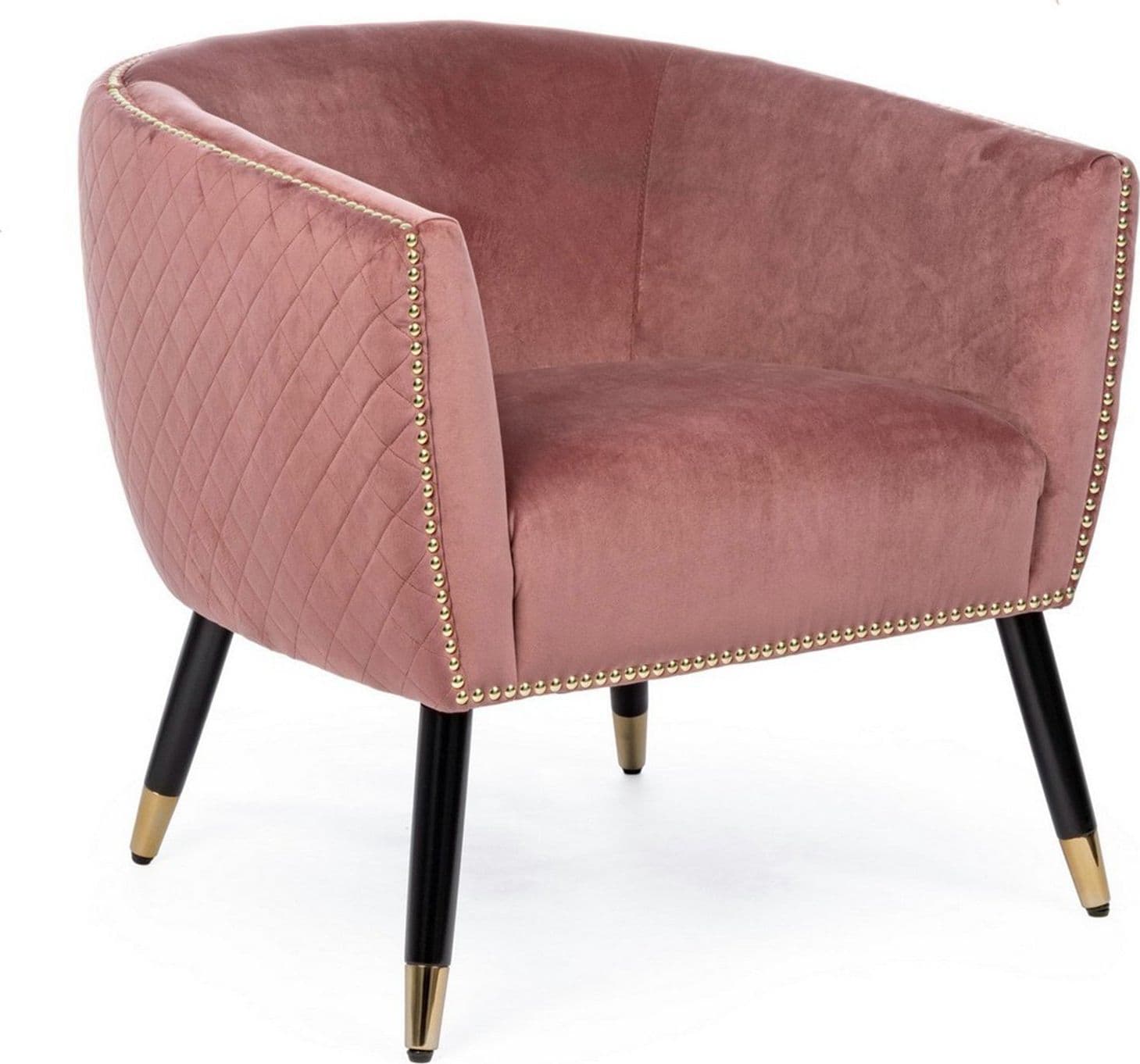 Poltrona "Caitlin" per interno, Struttura In Legno Compensato, Gambe In Rubberwood 74 x 71 x 71h cm in Poltrone Decor Space - Altamura, commercioVirtuoso.it