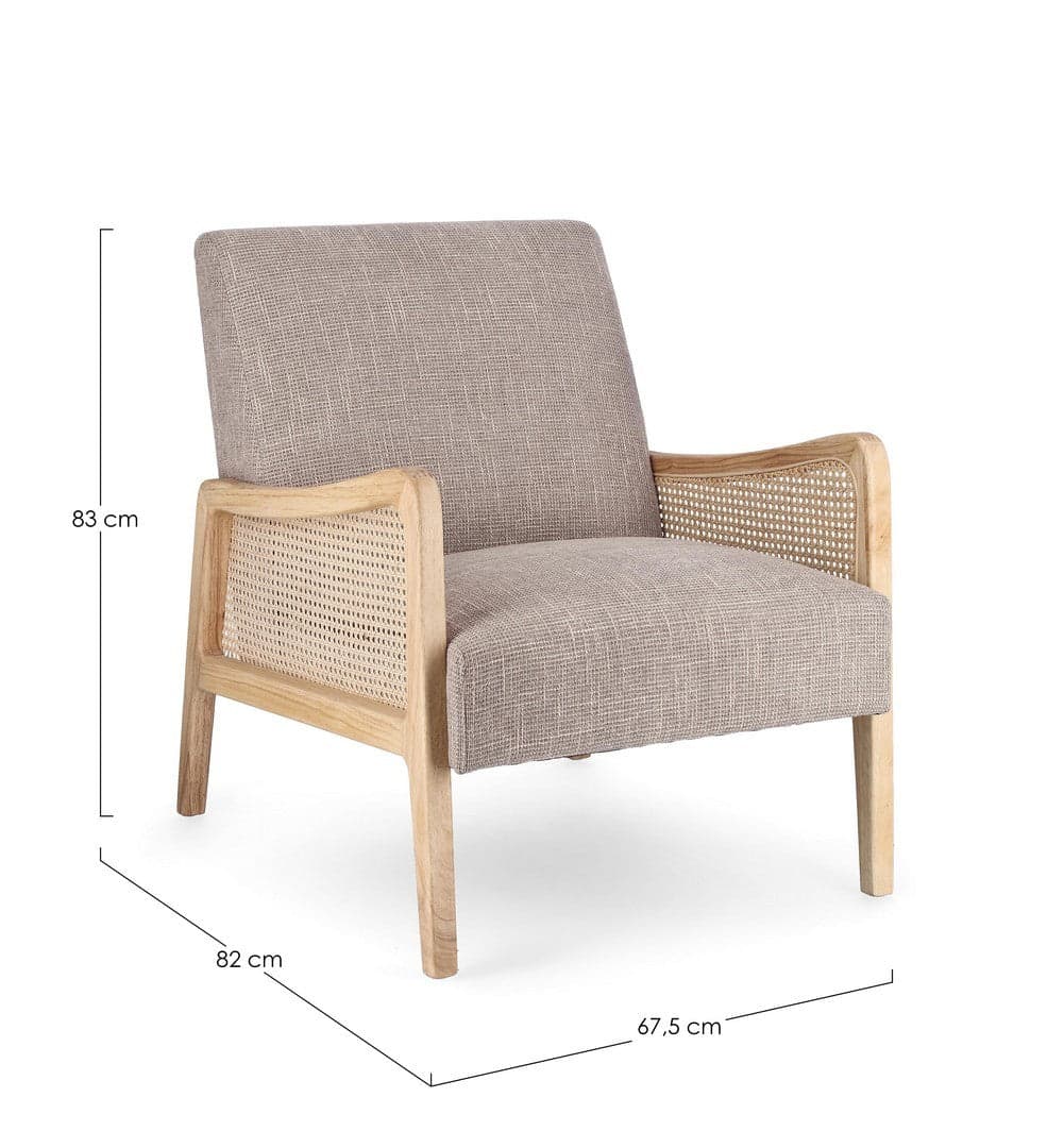 Poltrona "Deanna" per interno, Struttura In Legno Di Pino E Compensato 67.5 x 82 x 83h cm in Poltrone Decor Space - Altamura, commercioVirtuoso.it