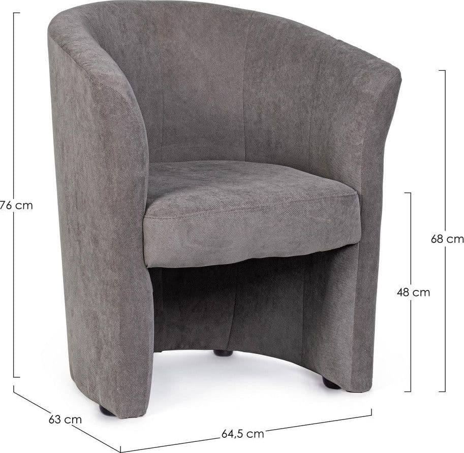 Poltrona "Belize" per interno, Struttura In Legno Di Pino E Compensato 64,5 x 63 x 76h cm in Poltrone Decor Space - Altamura, commercioVirtuoso.it