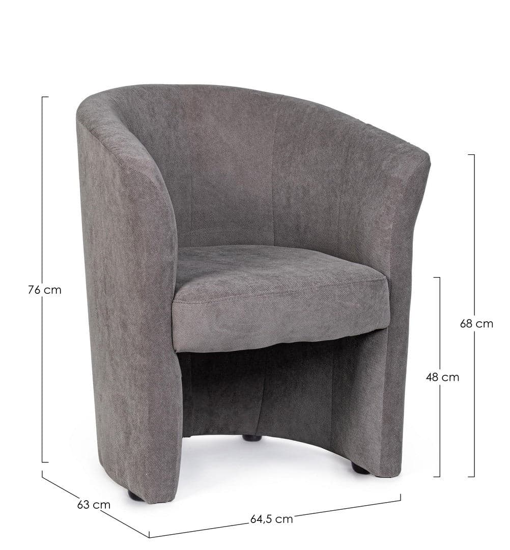 Poltrona "Belize" per interno, Struttura In Legno Di Pino E Compensato 64,5 x 63 x 76h cm in Poltrone Decor Space - Altamura, commercioVirtuoso.it