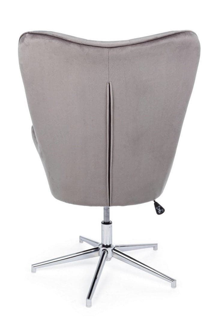 Poltrona "Farida" per interno, Struttura E Base In Acciaio Cromato 69 x 70 x 105/117h cm in Poltrone Decor Space - Altamura, commercioVirtuoso.it