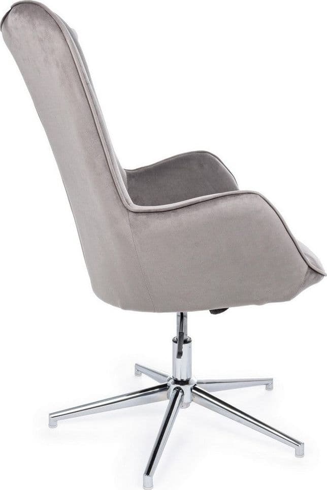 Poltrona "Farida" per interno, Struttura E Base In Acciaio Cromato 69 x 70 x 105/117h cm in Poltrone Decor Space - Altamura, commercioVirtuoso.it