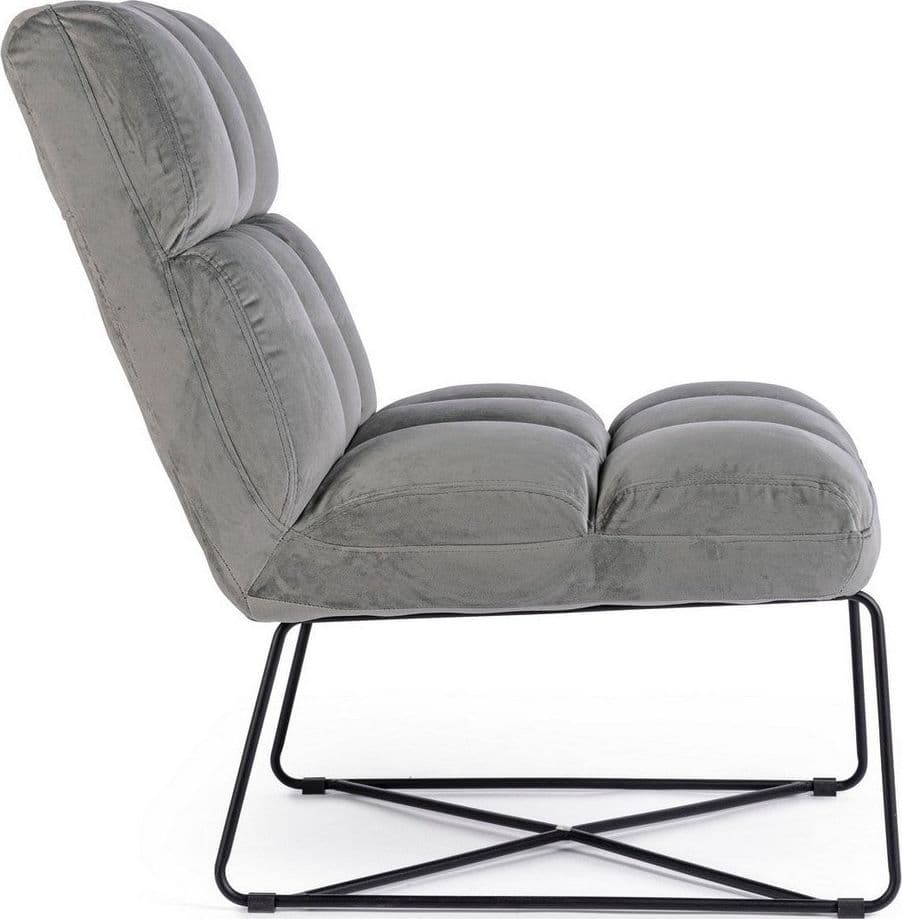 Poltrona "Lizzie" per interno, Struttura E Gambe In Acciaio Verniciato A Polvere Epossidica 61 x 82 x 87h cm Casa e cucina/Arredamento/Soggiorno/Poltrone e sedie/Poltrone Decor Space - Altamura, Commerciovirtuoso.it