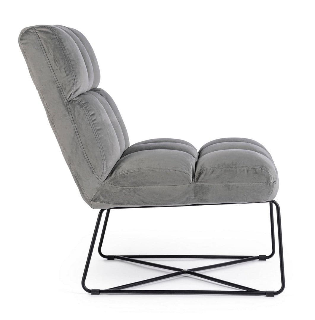 Poltrona "Lizzie" per interno, Struttura E Gambe In Acciaio Verniciato A Polvere Epossidica 61 x 82 x 87h cm Casa e cucina/Arredamento/Soggiorno/Poltrone e sedie/Poltrone Decor Space - Altamura, Commerciovirtuoso.it