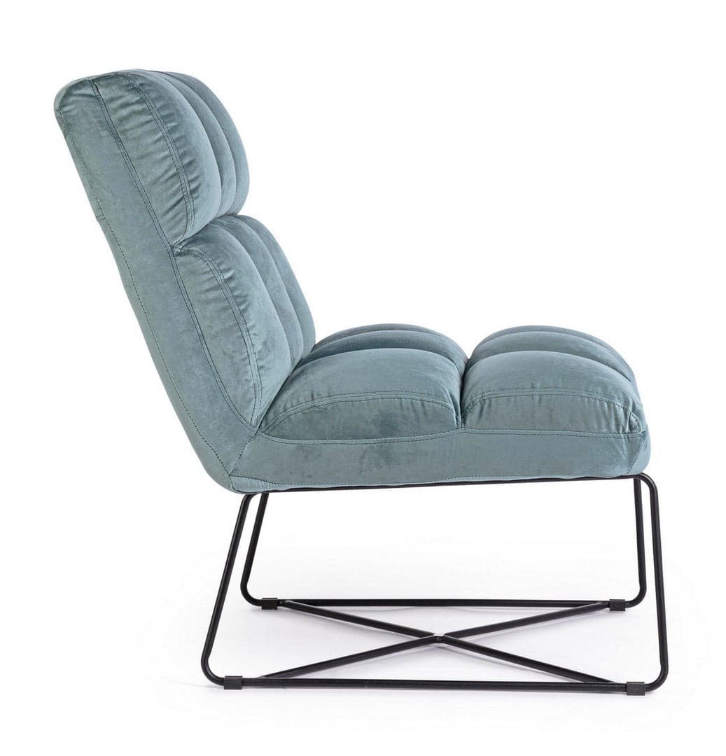 Poltrona "Lizzie" per interno, Struttura E Gambe In Acciaio Verniciato A Polvere Epossidica 61 x 82 x 87h cm Casa e cucina/Arredamento/Soggiorno/Poltrone e sedie/Poltrone Decor Space - Altamura, Commerciovirtuoso.it