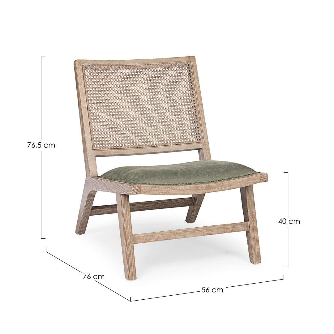Poltrona "Cortilia" per interno, Struttura In Legno Di Frassino Con Finitura A Base Di Nitrocellulosa, 56 x 76 x 76.5h cm Casa e cucina/Arredamento/Soggiorno/Poltrone e sedie/Poltrone Decor Space - Altamura, Commerciovirtuoso.it