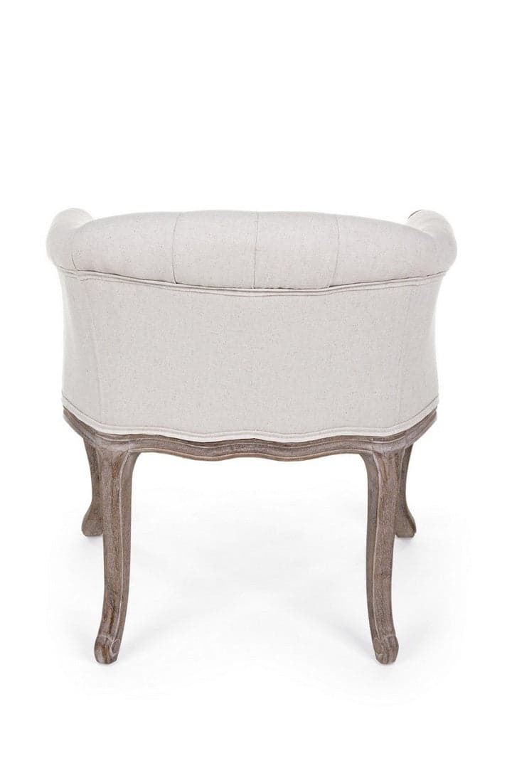 Poltrona "Diva" per interno, Struttura In Rubber Wood, Seduta Rivestita In Poliestere 60 x 60 x 70h cm in Poltrone Decor Space - Altamura, commercioVirtuoso.it