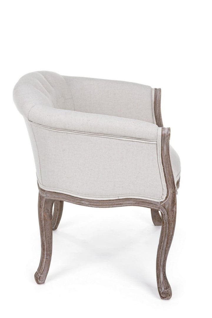Poltrona "Diva" per interno, Struttura In Rubber Wood, Seduta Rivestita In Poliestere 60 x 60 x 70h cm in Poltrone Decor Space - Altamura, commercioVirtuoso.it