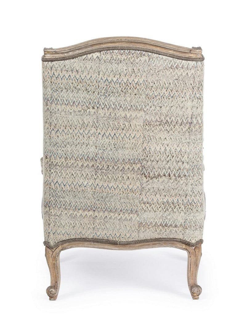 Poltrona "Elodie" per interno, Struttura In Legno Di Mango Massiccio 70 x 72 x 102h cm in Poltrone Decor Space - Altamura, commercioVirtuoso.it