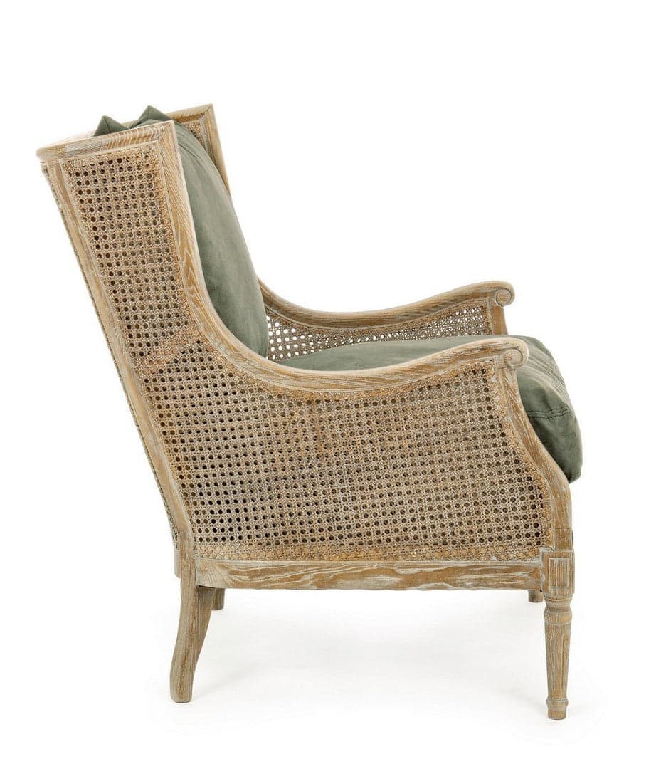Poltrona "Carolina" per interno, Struttura In Legno Di Frassino Con Intreccio In Paglia Di Vienna 74.5 x 85 x 98h cm in Poltrone Decor Space - Altamura, commercioVirtuoso.it