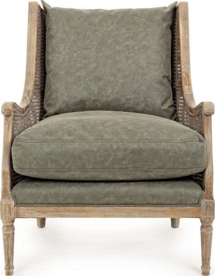 Poltrona "Carolina" per interno, Struttura In Legno Di Frassino Con Intreccio In Paglia Di Vienna 74.5 x 85 x 98h cm in Poltrone Decor Space - Altamura, commercioVirtuoso.it