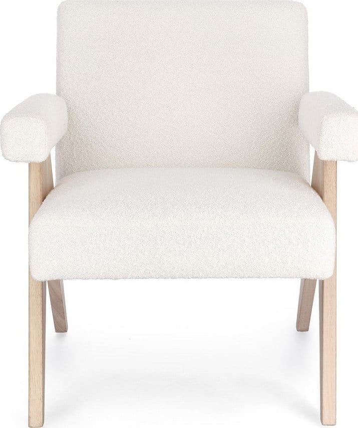 Poltrona "Faiza" per interno, Struttura In Legno, Gambe In Rubberwood 57.5 x 80 x 83h cm in Poltrone Decor Space - Altamura, commercioVirtuoso.it