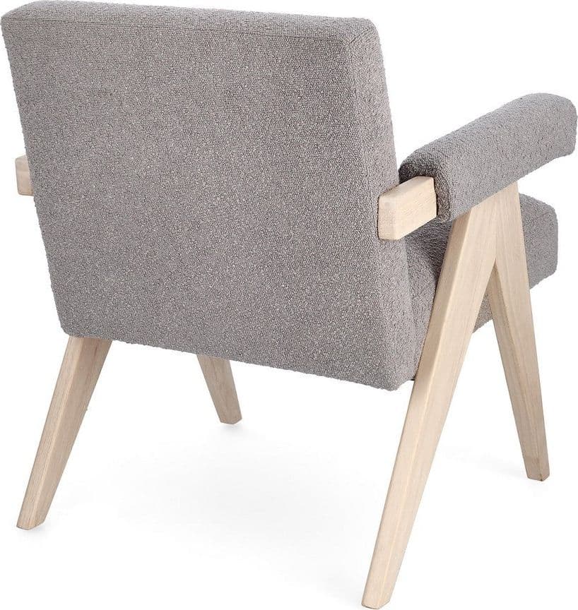 Poltrona "Faiza" per interno, Struttura In Legno, Gambe In Rubberwood 57.5 x 80 x 83h cm in Poltrone Decor Space - Altamura, commercioVirtuoso.it