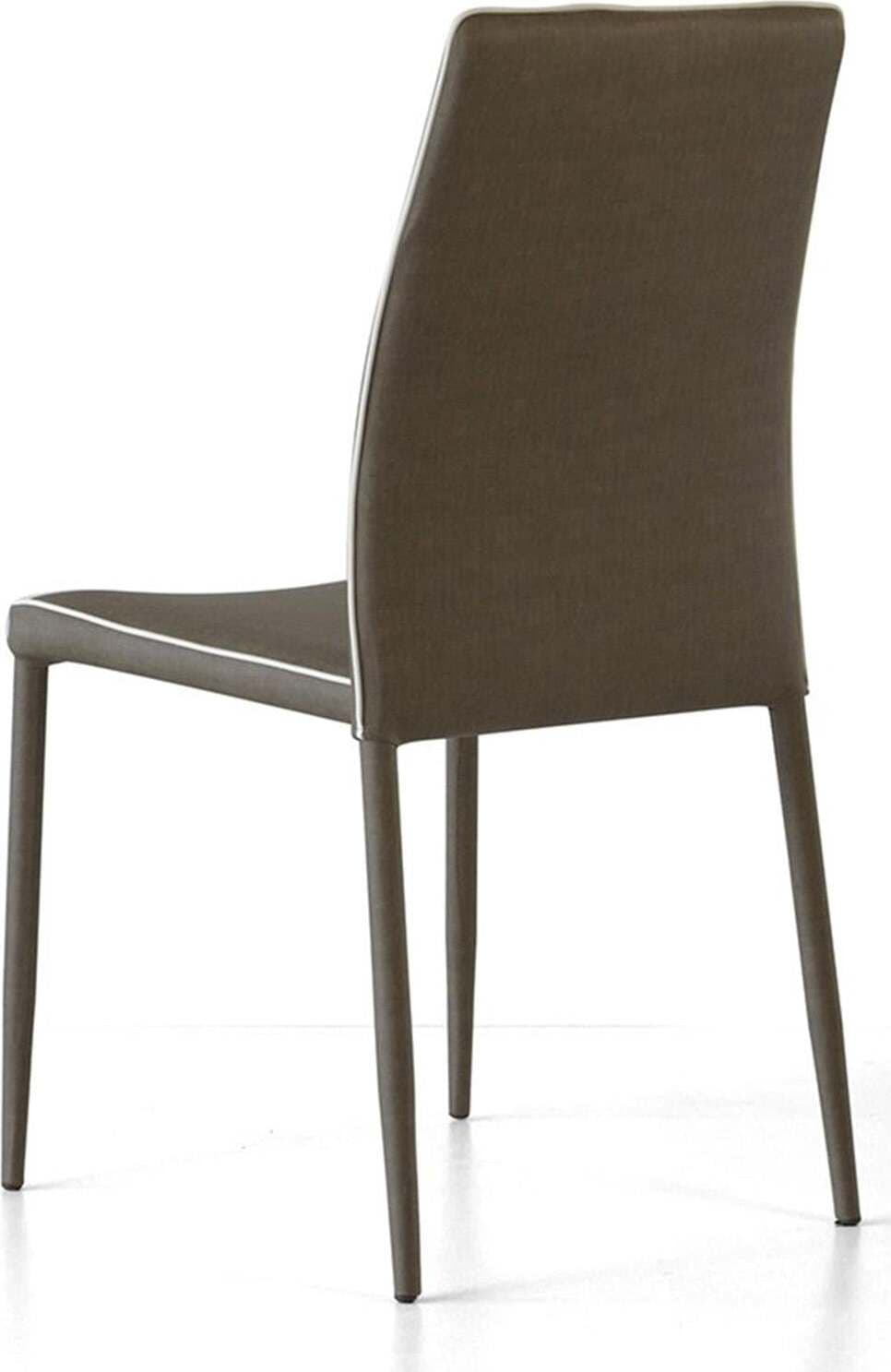 Sedia color Tartufo in ecopelle con stampa effetto tessuto 6 pezzi Casa e cucina/Arredamento/Sala da pranzo/Sedie Decor Space - Altamura, Commerciovirtuoso.it