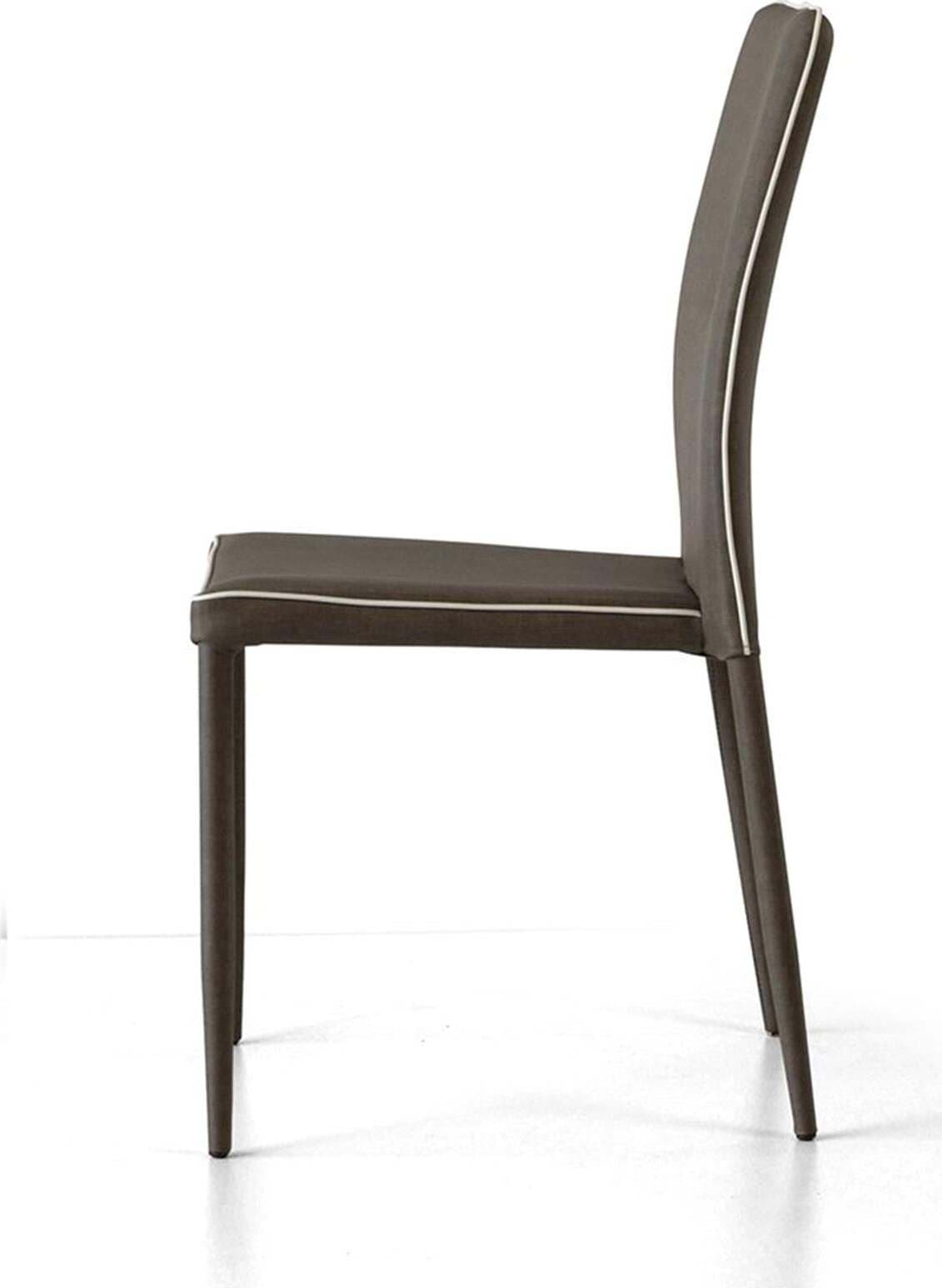 Sedia color Tartufo in ecopelle con stampa effetto tessuto 6 pezzi Casa e cucina/Arredamento/Sala da pranzo/Sedie Decor Space - Altamura, Commerciovirtuoso.it