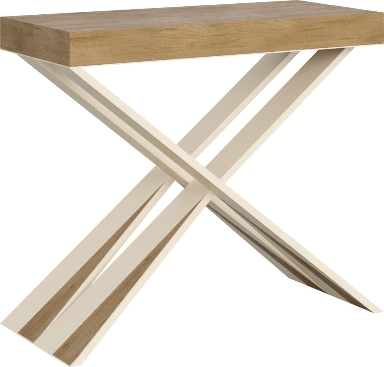 Tavolo consolle "Brescia" allungabile in legno per sala da pranzo in Credenze Decor Space - Altamura, commercioVirtuoso.it
