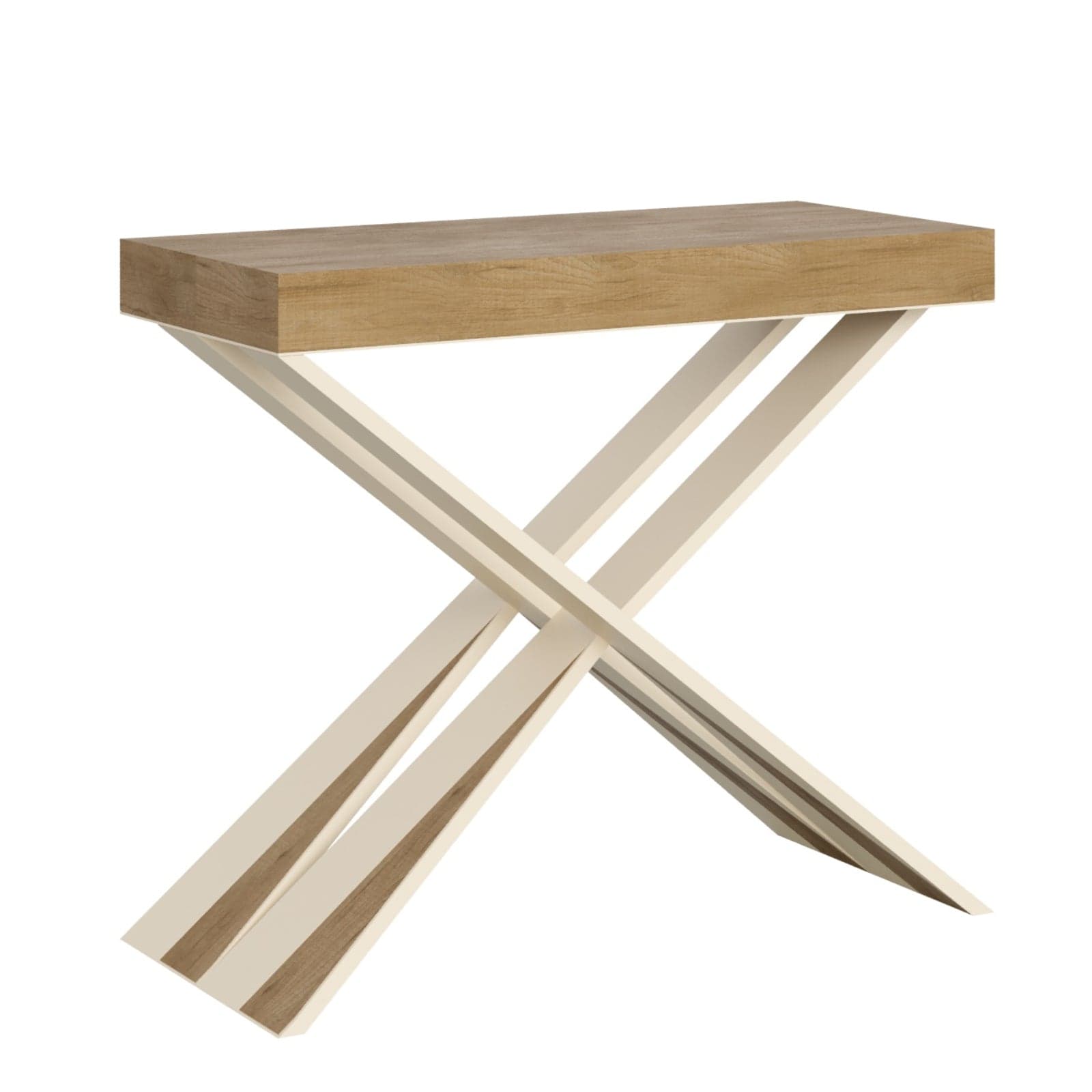 Tavolo consolle "Brescia" allungabile in legno per sala da pranzo in Credenze Decor Space - Altamura, commercioVirtuoso.it