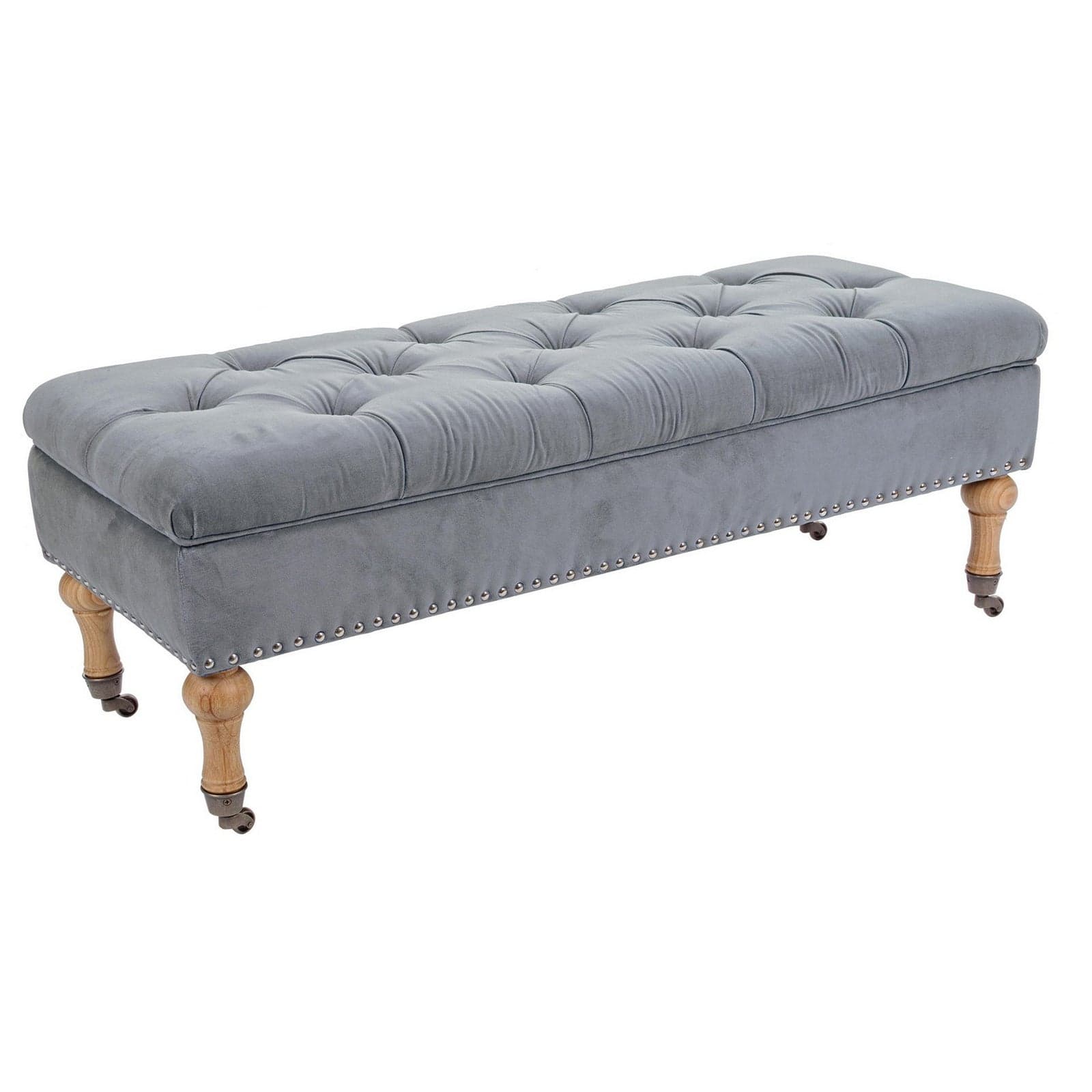 Panca Contenitore "Arlette" per interno, con Struttura In Legno Di Pino E Compensato, da 110x44x40h cm - 13