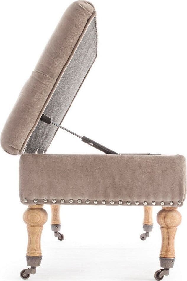 Panca Contenitore "Arlette" per interno, con Struttura In Legno Di Pino E Compensato, da 110x44x40h cm Casa e cucina/Arredamento/Ingresso/Panche contenitore Decor Space - Altamura, Commerciovirtuoso.it