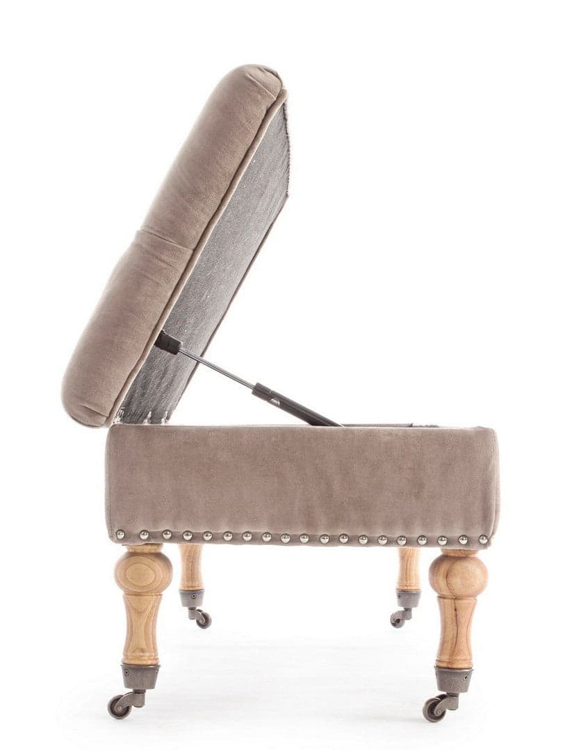 Panca Contenitore "Arlette" per interno, con Struttura In Legno Di Pino E Compensato, da 110x44x40h cm Casa e cucina/Arredamento/Ingresso/Panche contenitore Decor Space - Altamura, Commerciovirtuoso.it
