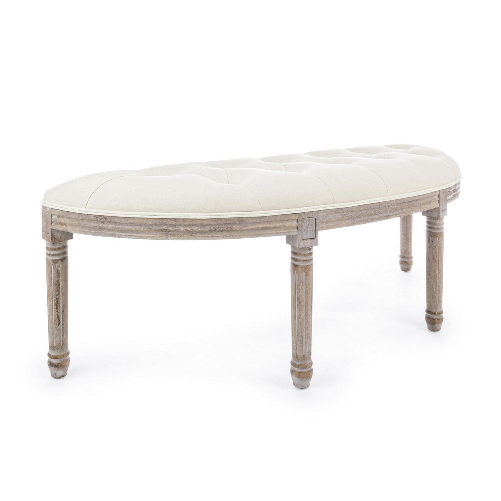 Panca "Tilde" per interno, con Struttura In Legno Di Betulla E Rubberwood, da 125x42x48h cm in Panche contenitore Decor Space - Altamura, commercioVirtuoso.it
