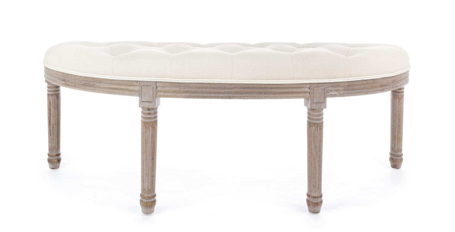 Panca "Tilde" per interno, con Struttura In Legno Di Betulla E Rubberwood, da 125x42x48h cm in Panche contenitore Decor Space - Altamura, commercioVirtuoso.it