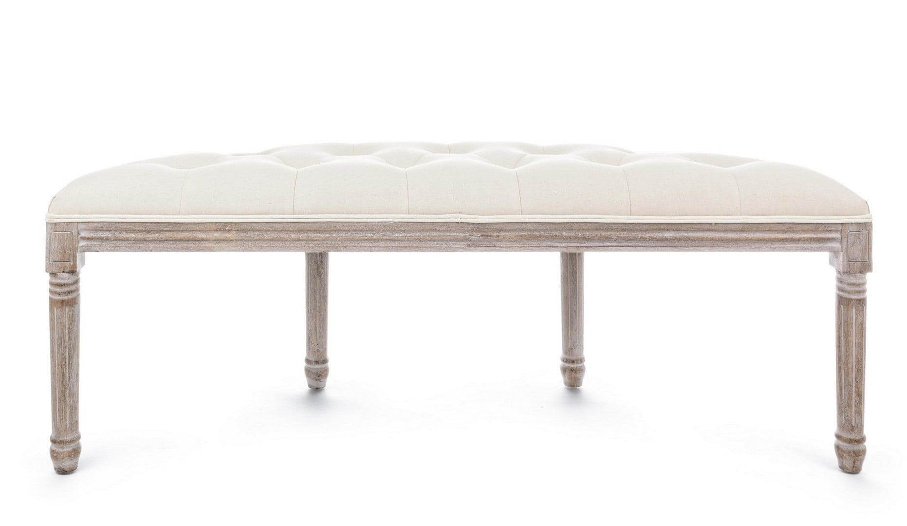 Panca "Tilde" per interno, con Struttura In Legno Di Betulla E Rubberwood, da 125x42x48h cm in Panche contenitore Decor Space - Altamura, commercioVirtuoso.it