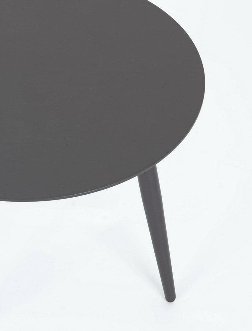 Tavolino ovale "Ridley" con struttura in alluminio per esterno e giardino, resistente in Tavoli standard Decor Space - Altamura, commercioVirtuoso.it