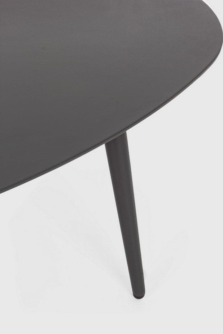Tavolino ovale "Ridley" con struttura in alluminio per esterno e giardino, resistente in Tavoli standard Decor Space - Altamura, commercioVirtuoso.it