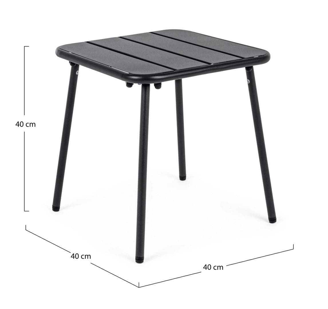 Tavolino quadrato "Marlyn" in acciaio trattato per esterno, 40 x 40 cm Giardino e giardinaggio/Arredamento da giardino e accessori/Tavoli e tavolini/Tavoli standard Decor Space - Altamura, Commerciovirtuoso.it