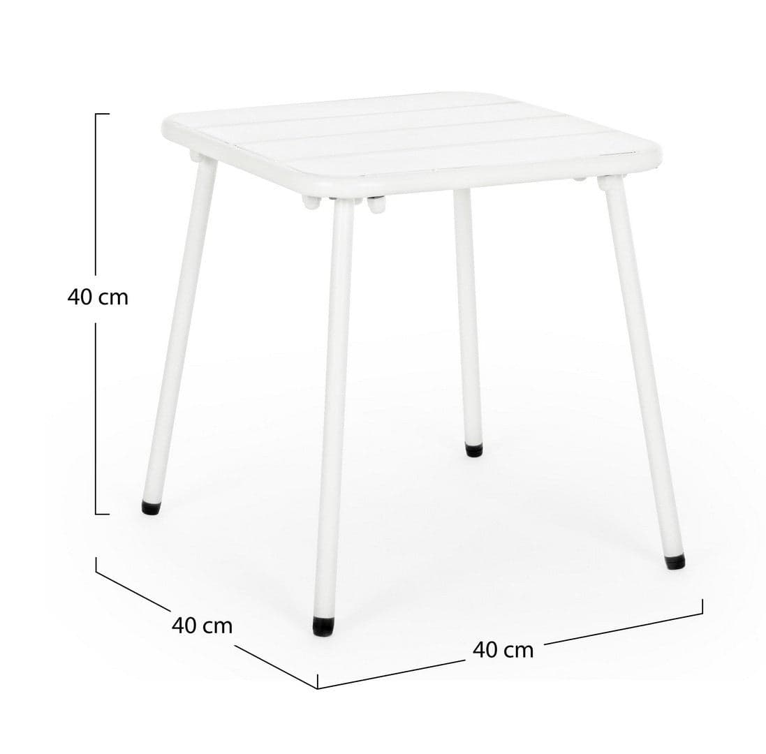 Tavolino quadrato "Marlyn" in acciaio trattato per esterno, 40 x 40 cm Giardino e giardinaggio/Arredamento da giardino e accessori/Tavoli e tavolini/Tavoli standard Decor Space - Altamura, Commerciovirtuoso.it