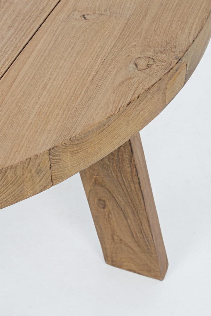 Tavolino rotondo "Bolivar" con struttura in legno di Teak per esterno in Tavoli standard Decor Space - Altamura, commercioVirtuoso.it