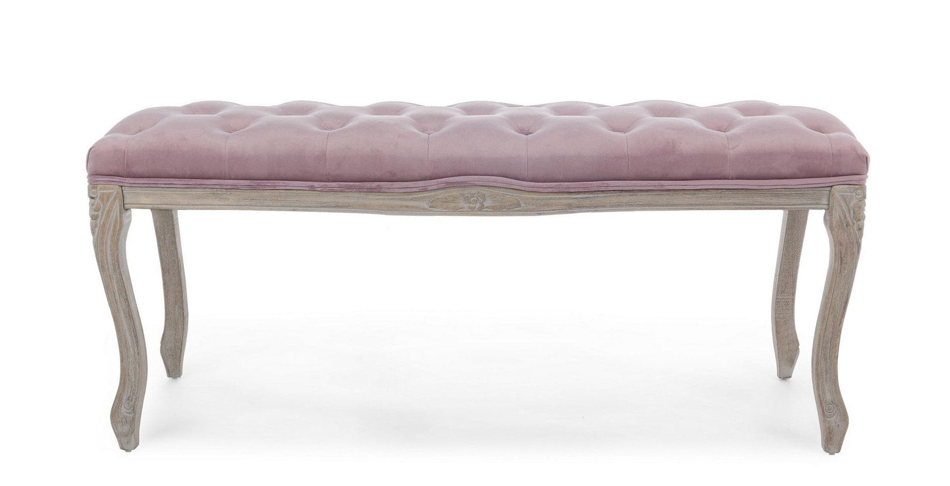 Panca "Mathilde" per interno, con Struttura In Legno Di Betulla E Rubberwood, da 110x36x47h cm in Panche contenitore Decor Space - Altamura, commercioVirtuoso.it