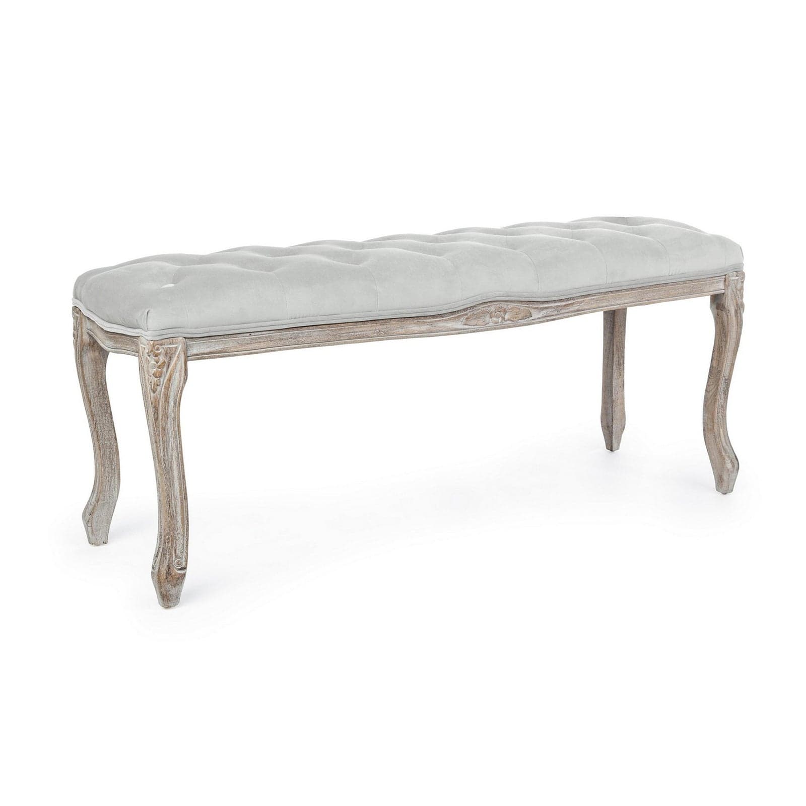 Panca "Mathilde" per interno, con Struttura In Legno Di Betulla E Rubberwood, da 110x36x47h cm in Panche contenitore Decor Space - Altamura, commercioVirtuoso.it