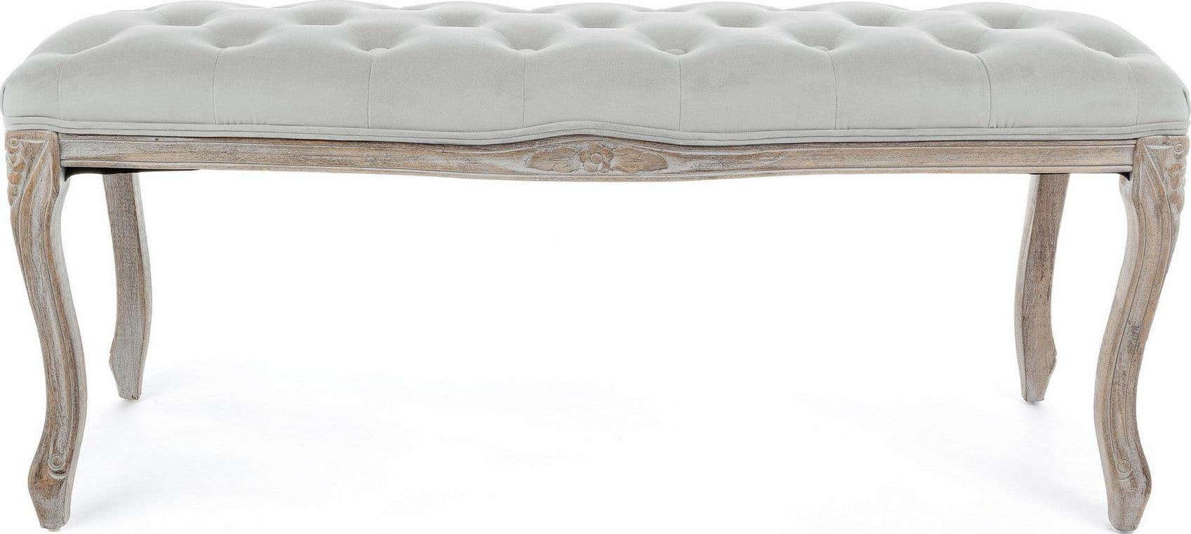 Panca "Mathilde" per interno, con Struttura In Legno Di Betulla E Rubberwood, da 110x36x47h cm in Panche contenitore Decor Space - Altamura, commercioVirtuoso.it