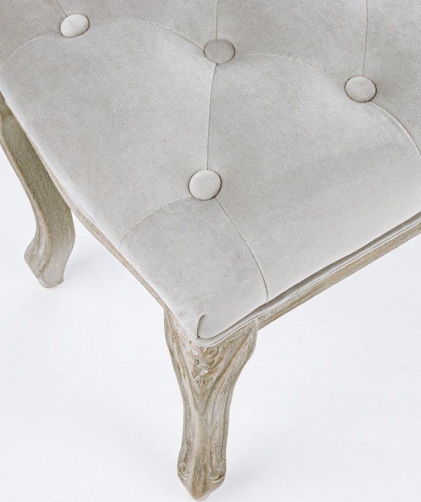 Panca "Mathilde" per interno, con Struttura In Legno Di Betulla E Rubberwood, da 110x36x47h cm in Panche contenitore Decor Space - Altamura, commercioVirtuoso.it