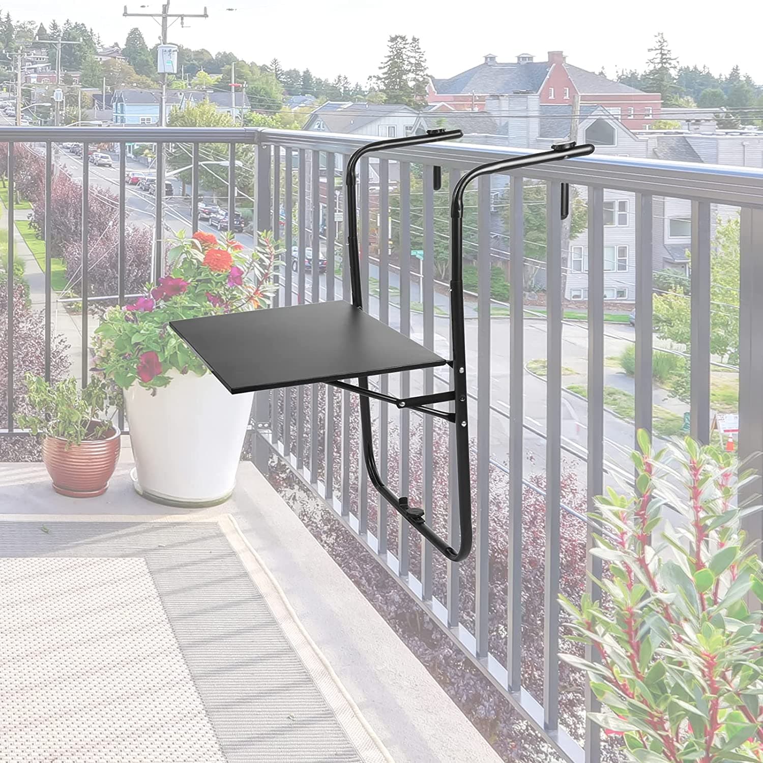 Tavolino pieghevole da balcone in acciaio verniciato 60 x 45 cm in Tavoli standard Decor Space - Altamura, commercioVirtuoso.it