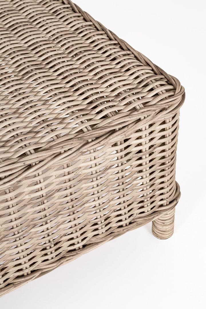 Tavolino "Aditya New" con struttura in alluminio verniciato per esterno, intreccio in fibra sintetica in Tavoli standard Decor Space - Altamura, commercioVirtuoso.it