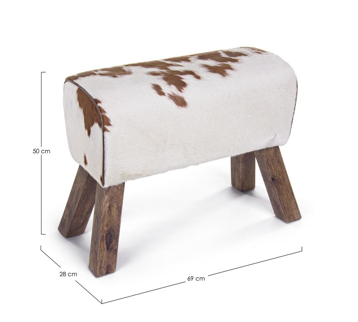 Panchina "Buffalo" per interno, con Struttura In Legno Di Mango, da 69x28x50h cm in Panche contenitore Decor Space - Altamura, commercioVirtuoso.it