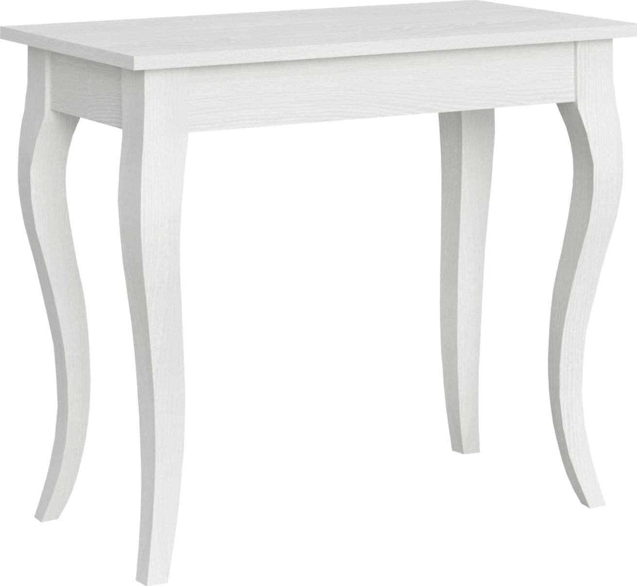 Tavolo consolle "Milano" allungabile in legno per sala da pranzo – Allungabile fino a 204 cm, Bianco Frassino – Itamoby –