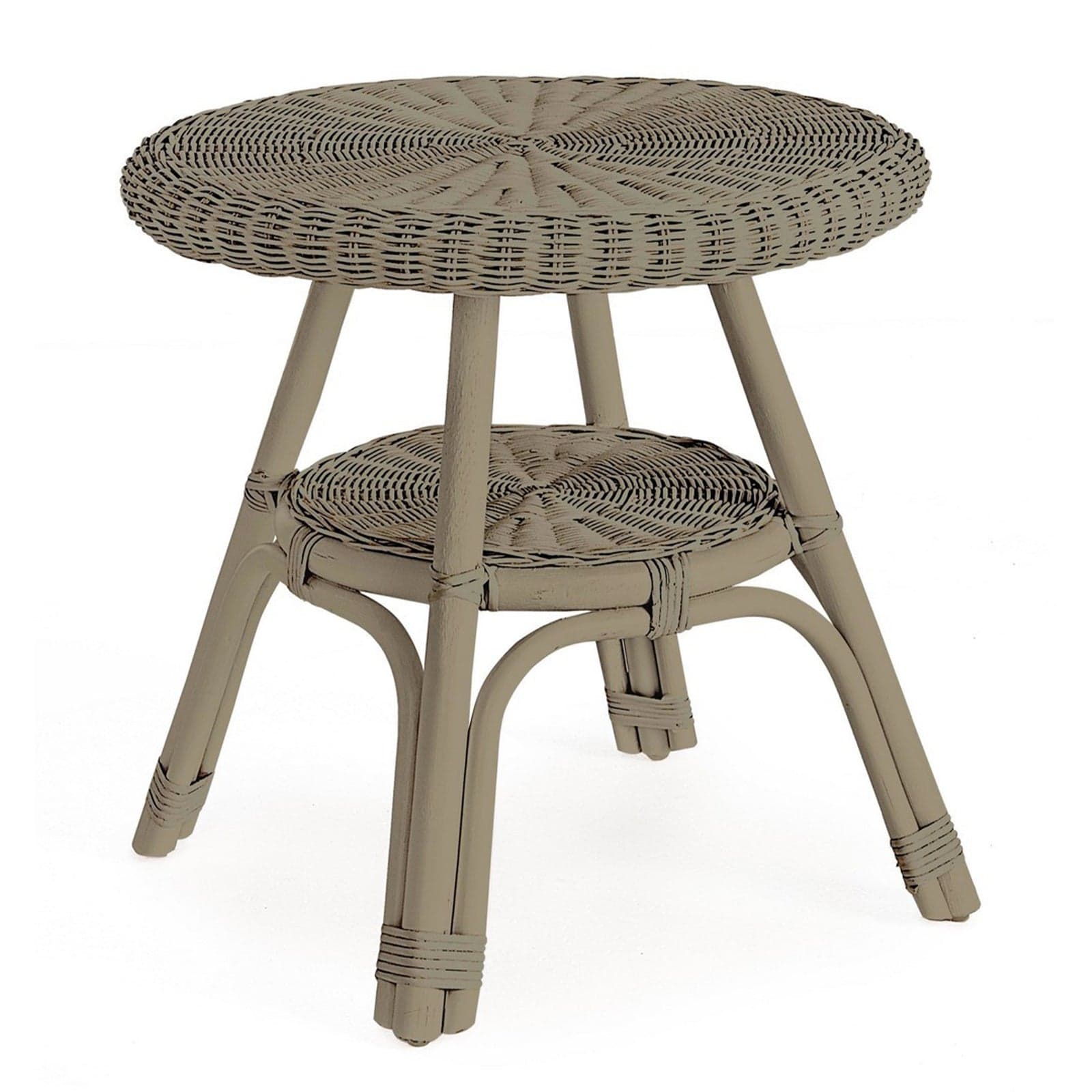 Tavolino "Alliss" in rattan e fibre naturali, per esterno, da 52 x 52 cm in Tavoli standard Decor Space - Altamura, commercioVirtuoso.it