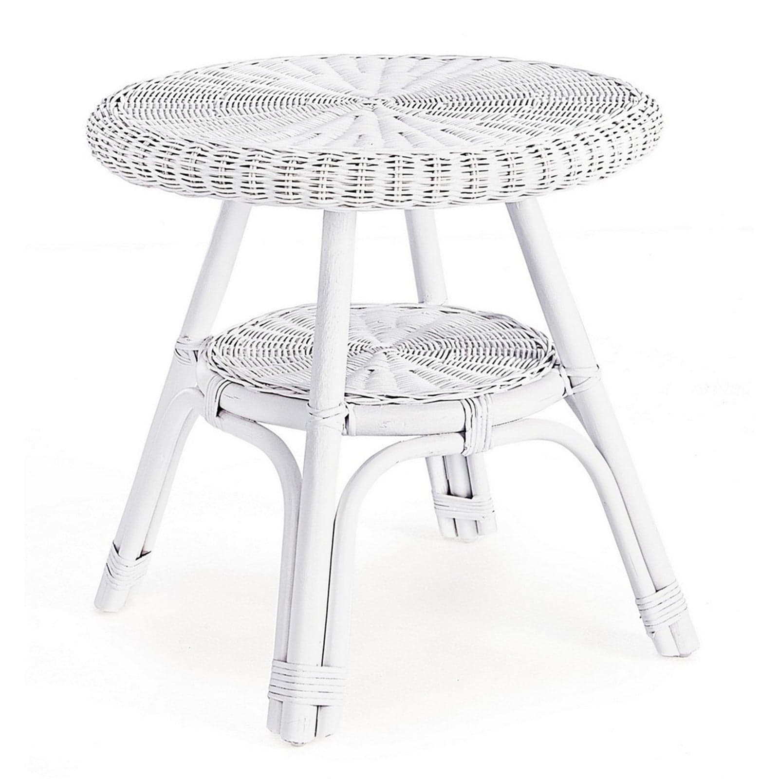 Tavolino "Alliss" in rattan e fibre naturali, per esterno, da 52 x 52 cm in Tavoli standard Decor Space - Altamura, commercioVirtuoso.it