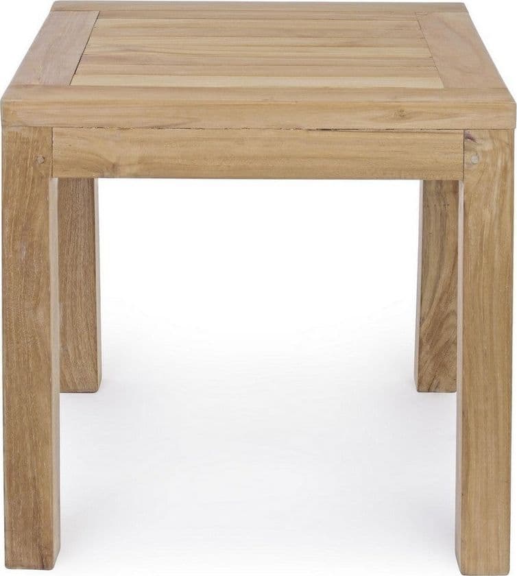 Tavolino quadrato "Quadro Teak" con struttura in legno di Teak, per esterno, da 50 cm in Tavoli standard Decor Space - Altamura, commercioVirtuoso.it