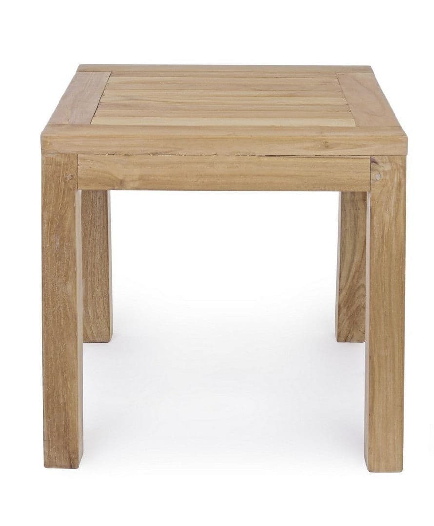 Tavolino quadrato "Quadro Teak" con struttura in legno di Teak, per esterno, da 50 cm in Tavoli standard Decor Space - Altamura, commercioVirtuoso.it