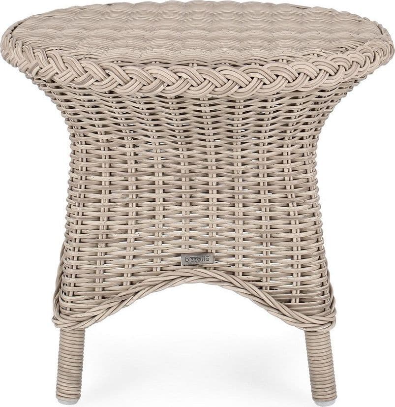 Tavolino "Jupiter New", struttura in alluminio, intreccio in fibra sintetica, da 55 cm in Tavoli standard Decor Space - Altamura, commercioVirtuoso.it